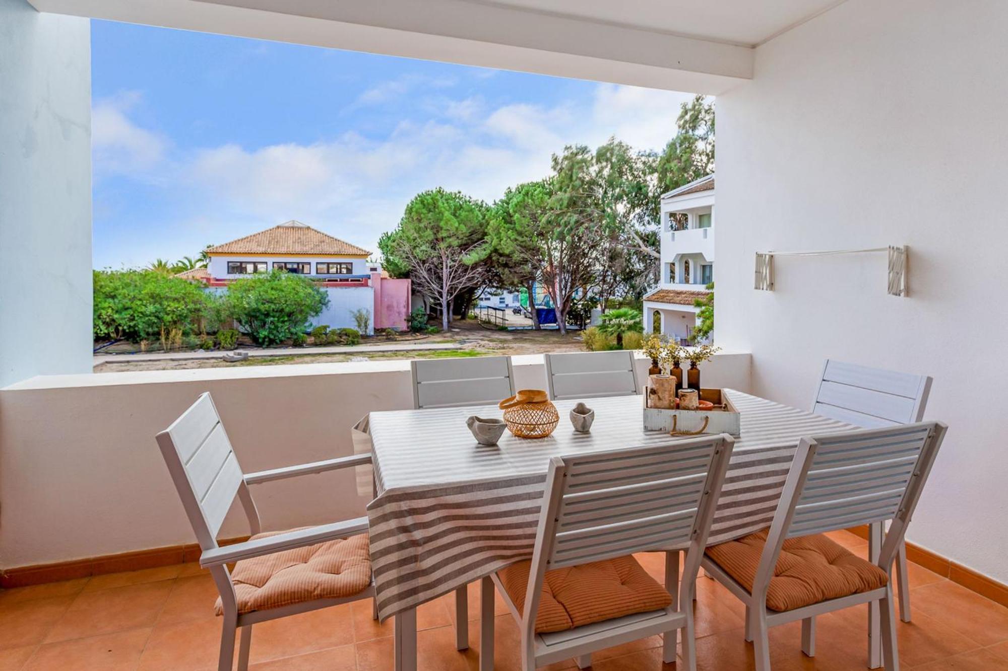 Golden 1 Bdr Flat W/ Balcony & Pool By Lovelystay Cabanas De Tavira Bagian luar foto